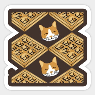 Kitty Waffles Sticker